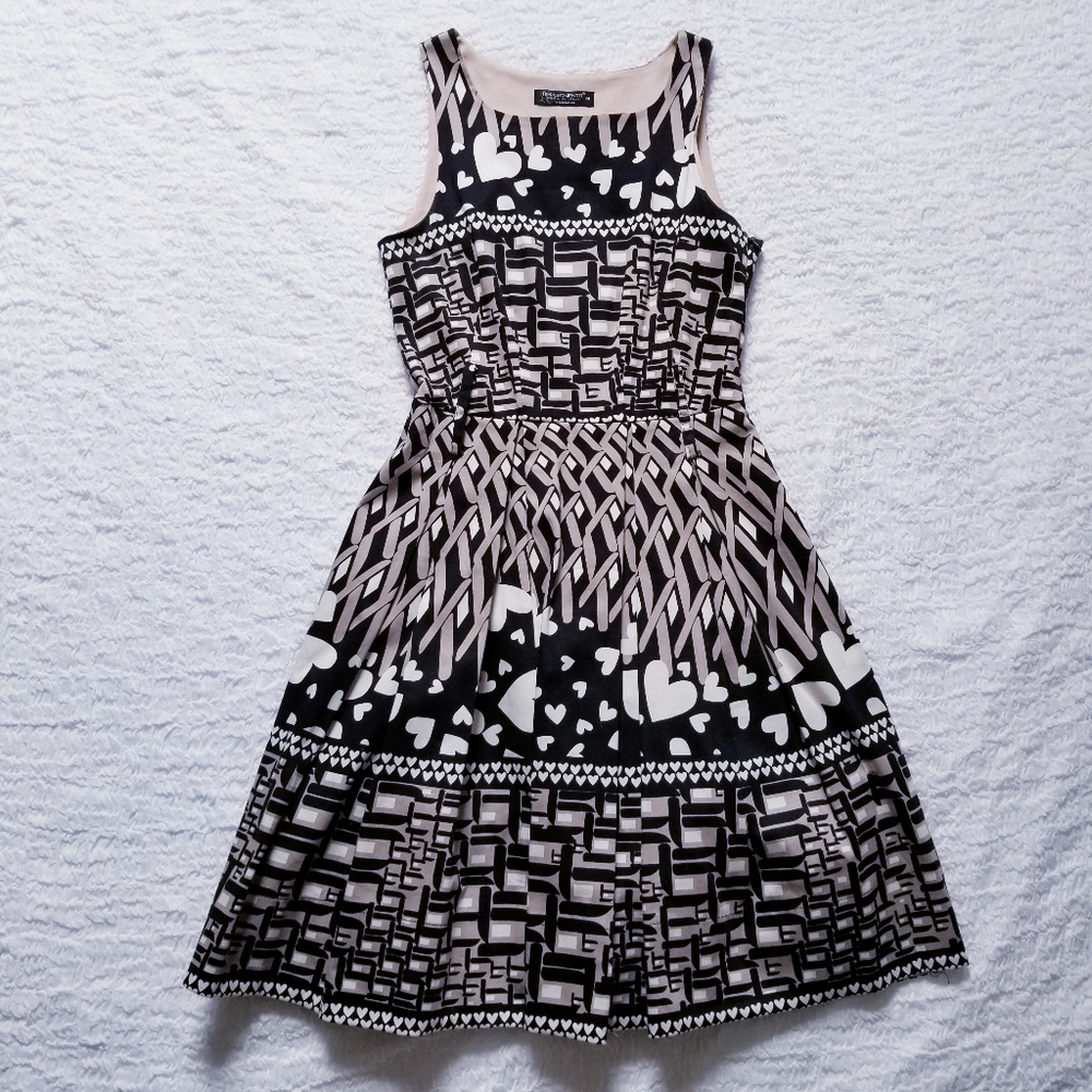 Rinascimento Italian Fabric Heart Print Dress